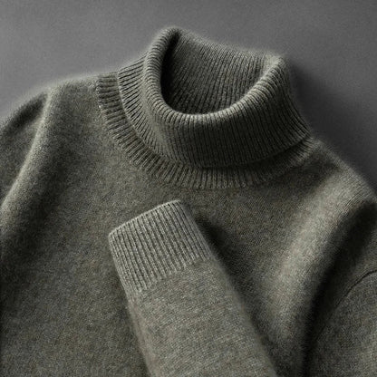 Eleganter Cashmere-Rollkragenpullover