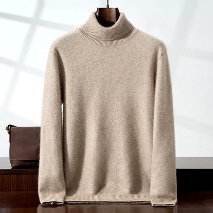 Eleganter Cashmere-Rollkragenpullover