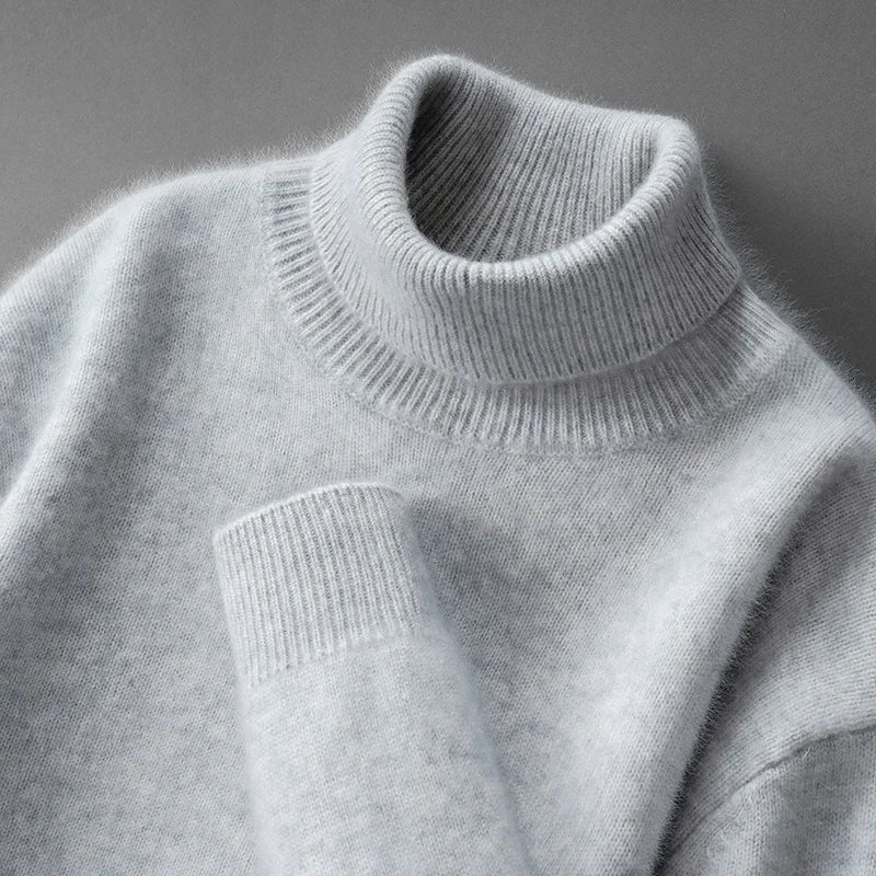 Eleganter Cashmere-Rollkragenpullover