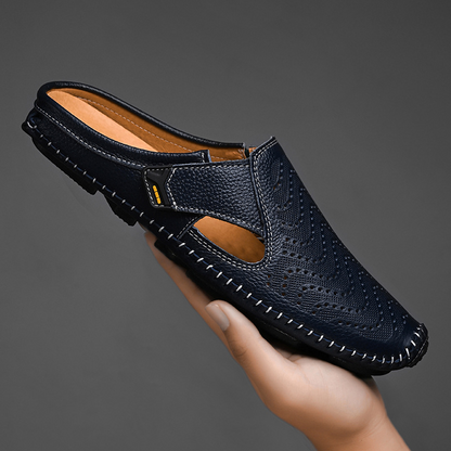 Atmungsaktive italienische Ledersandalen