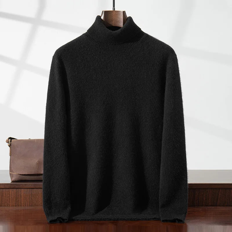 Eleganter Cashmere-Rollkragenpullover