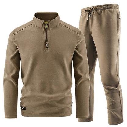 Elegantes Herren Zip-Pullover-Set