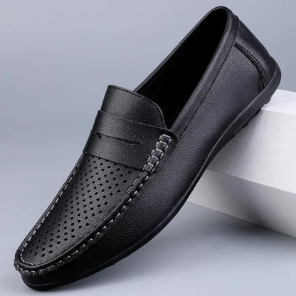 Klassische italienische Lederloafers