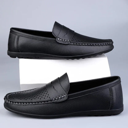 Klassische italienische Lederloafers