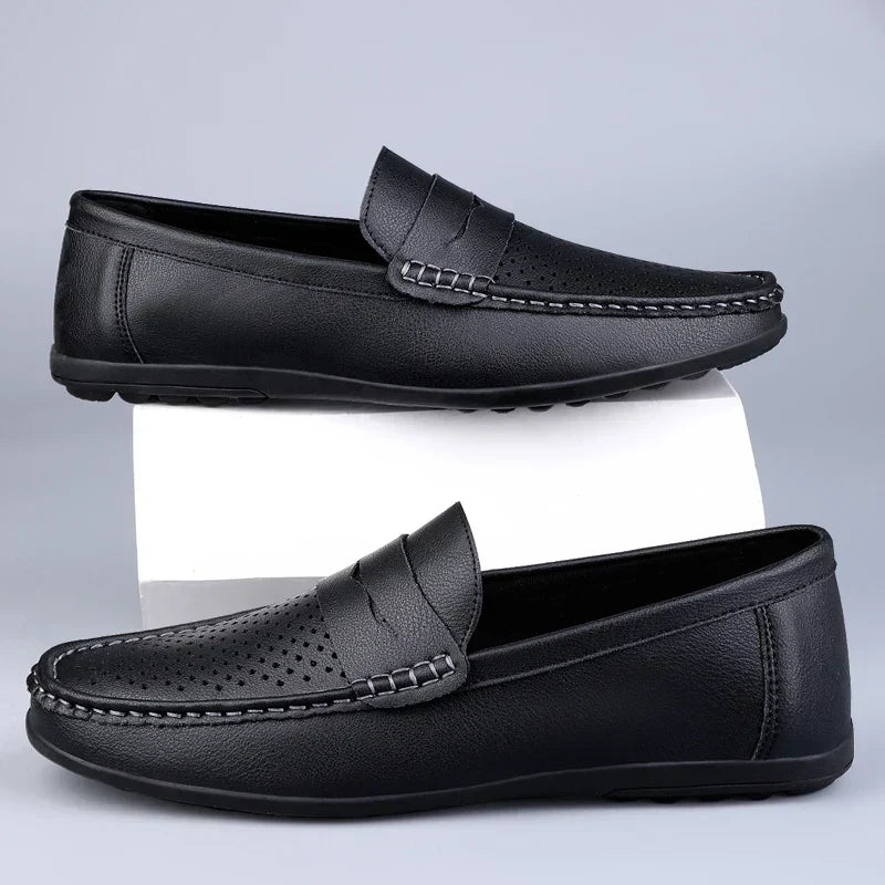Klassische italienische Lederloafers