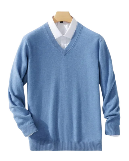 Eleganter V-Ausschnitt Pullover