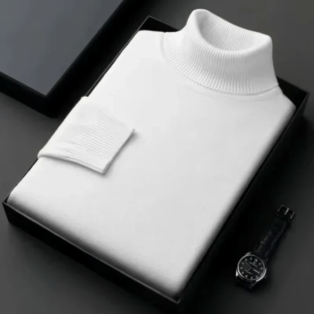 Alioth Kaschmir Rollkragenpullover Von Alder Weiß M 