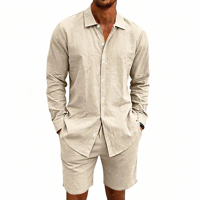 Elegantes Leinen-Sommer-Set