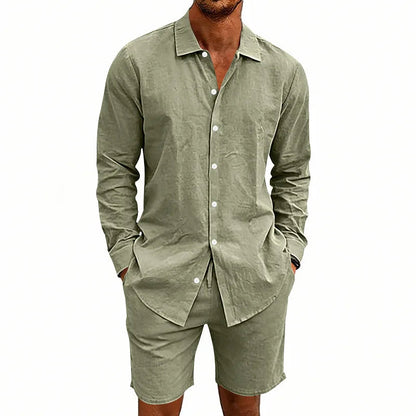 Elegantes Leinen-Sommer-Set