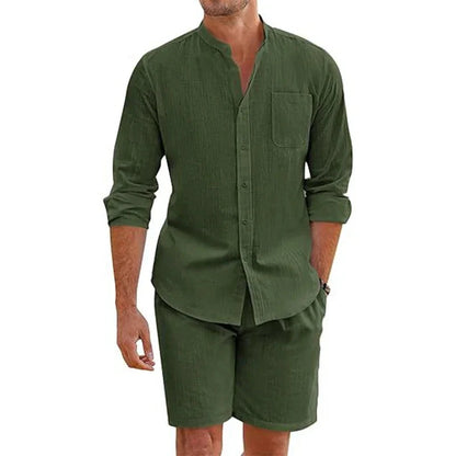 Atmungsaktives Baumwoll-Sommer-Set Von Alder Grün S 