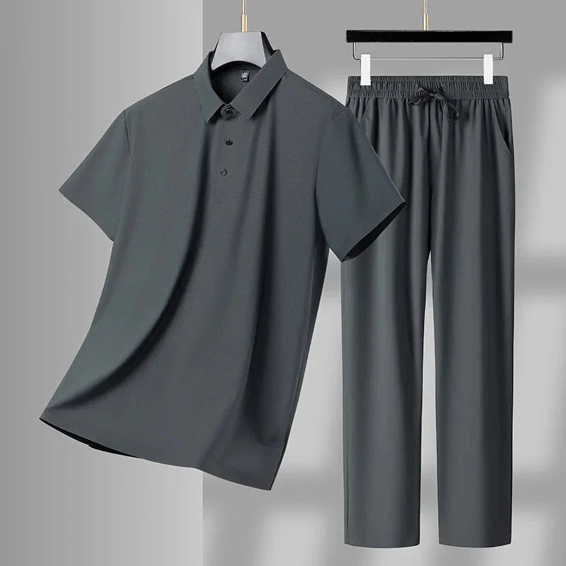 Atmungsaktives Sommer-Polo-Set Von Alder Grün M 