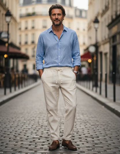 Stylische Leinenhose