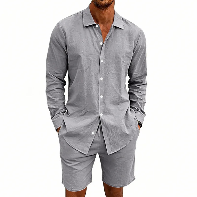 Elegantes Leinen-Sommer-Set