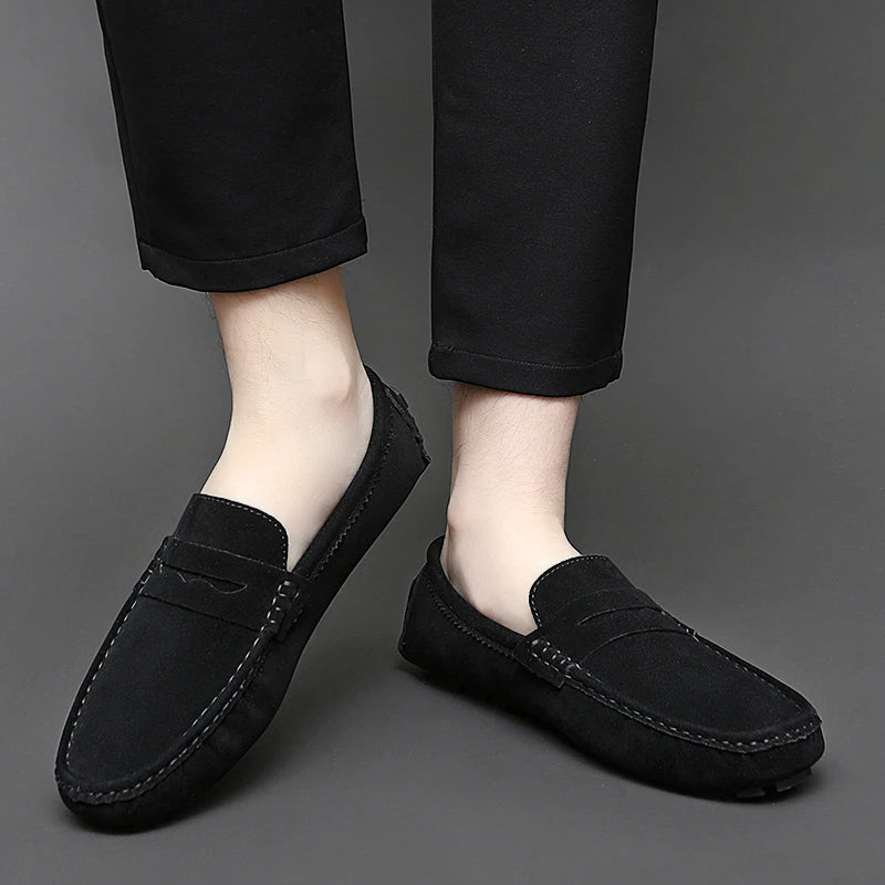 Wildleder Bootslatschen