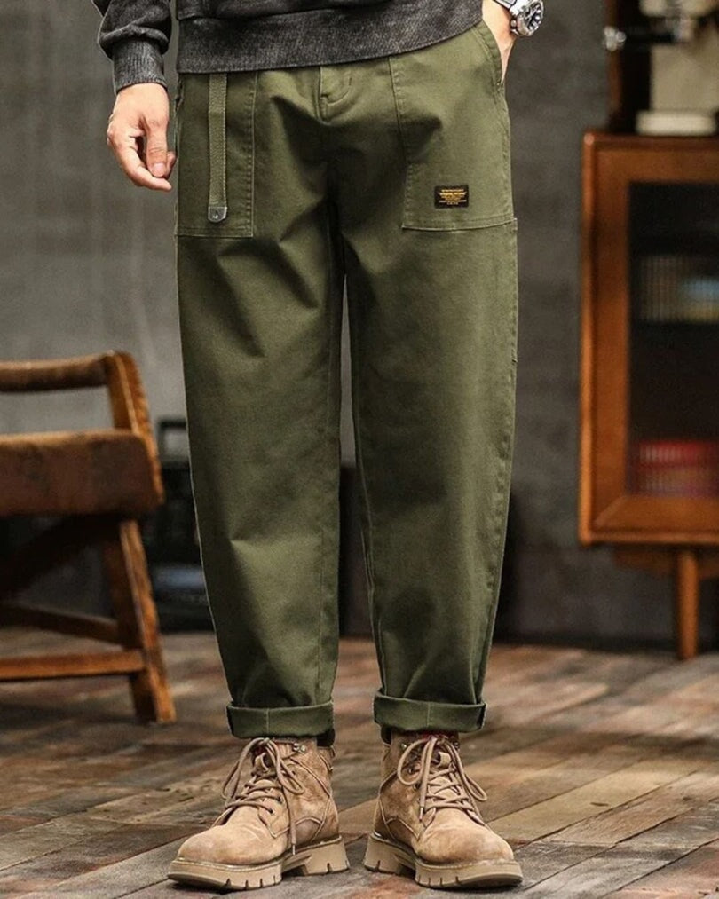Elegante Cargo-Hose Von Alder Grün XS | 29 