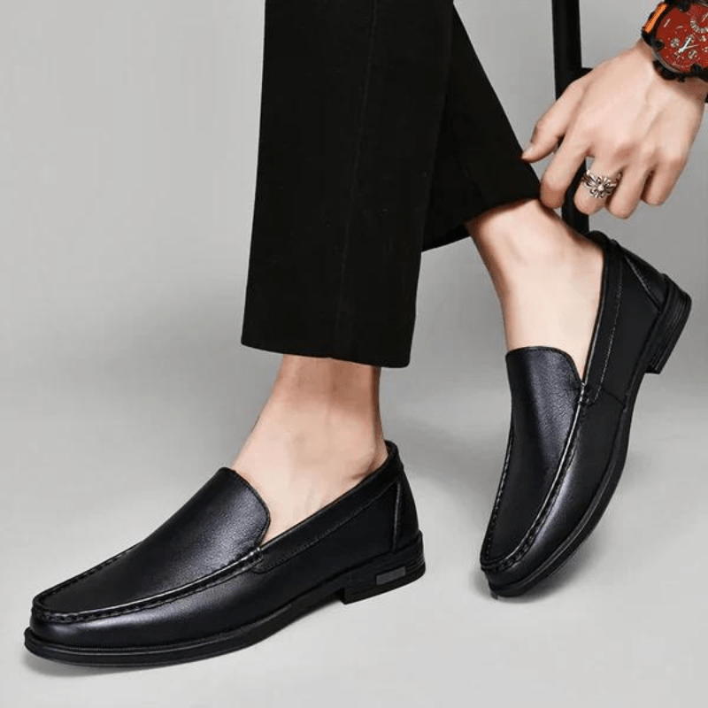 Elegante Leder Slipper Von Alder 