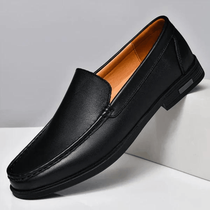 Elegante Leder Slipper Von Alder Schwarz 37 