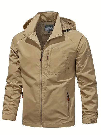 Elegante Leichte Jacke Von Alder Khaki M 