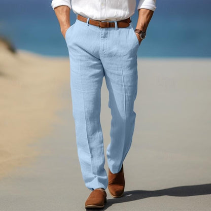 Elegante Leinenhose Von Alder Blau S 