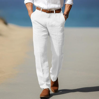 Elegante Leinenhose Von Alder Weiß S 
