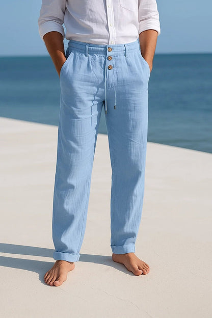 Elegante Sommerhose Von Alder Blau S 