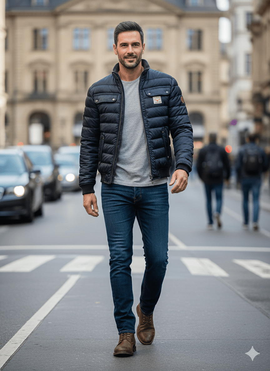 Elegante urbane gepolsterte Jacke Von Alder 