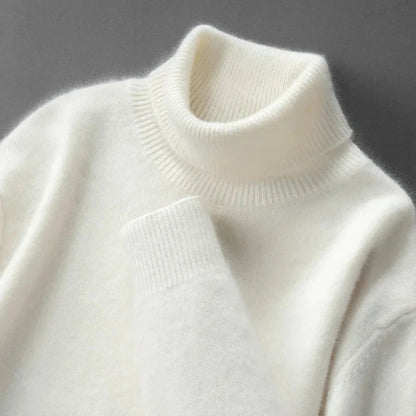 Eleganter Cashmere-Rollkragenpullover Von Alder 