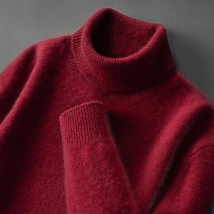 Eleganter Cashmere-Rollkragenpullover Von Alder 