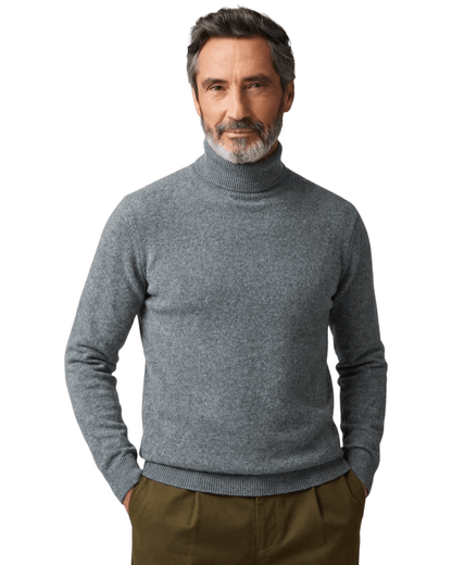 Eleganter Cashmere-Rollkragenpullover Von Alder 