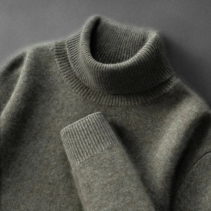 Eleganter Cashmere-Rollkragenpullover Von Alder 
