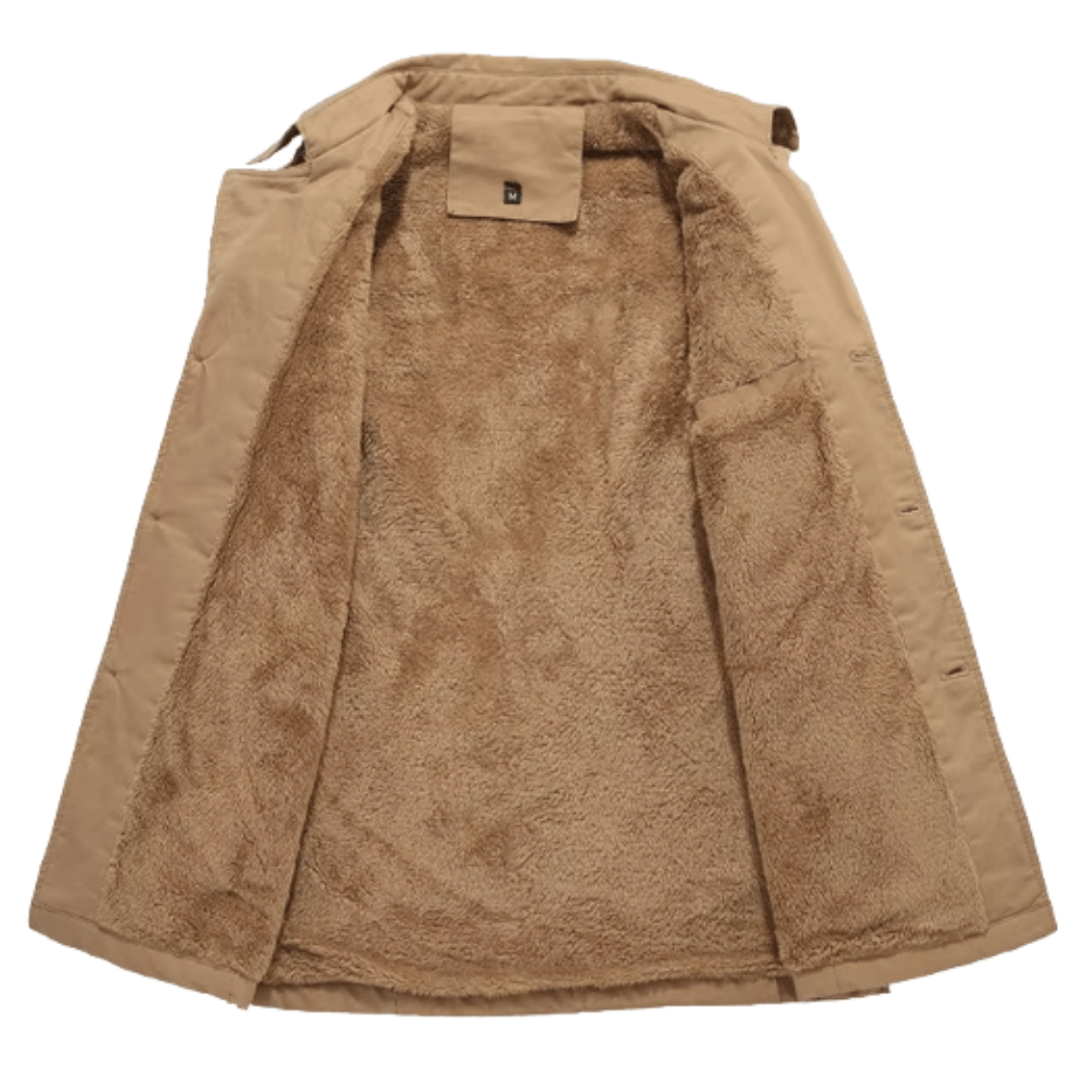 Eleganter Gepolsterter Trenchcoat Von Alder 