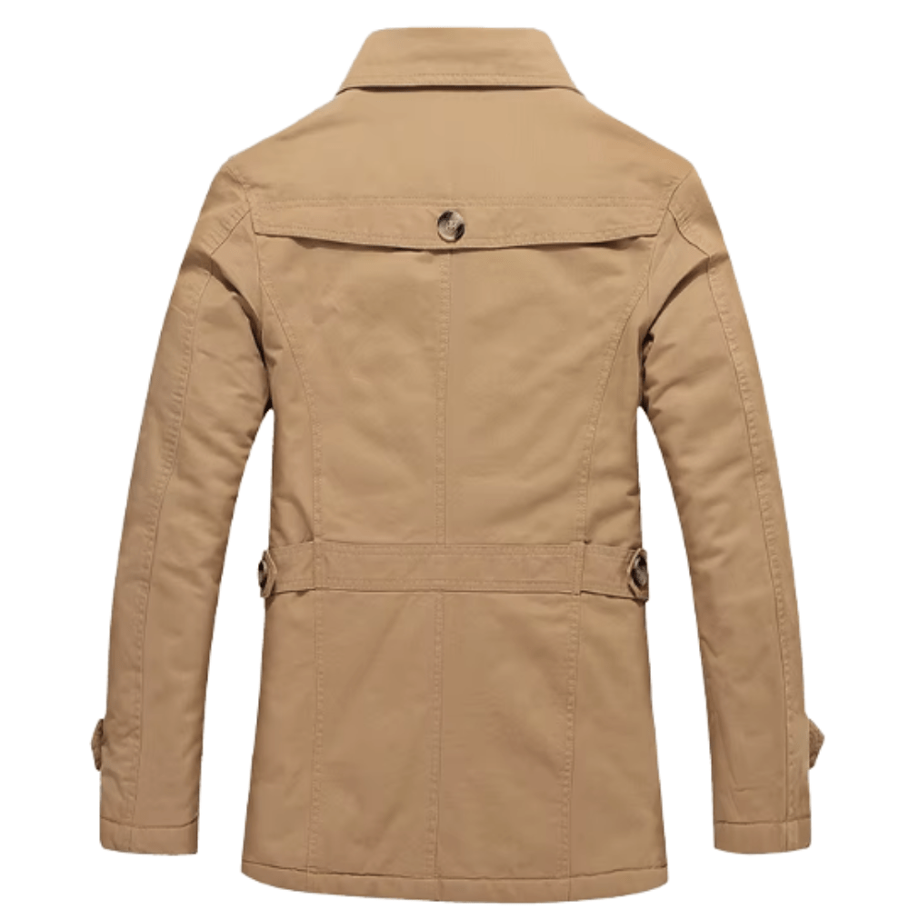 Eleganter Gepolsterter Trenchcoat Von Alder 