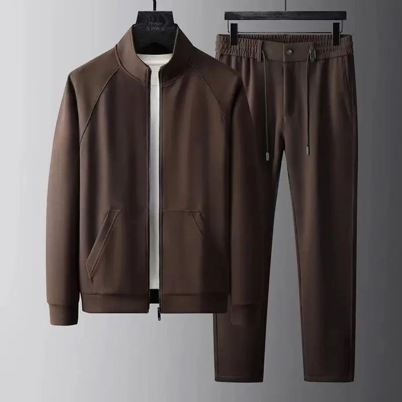 Eleganter Herren Trainingsanzug Von Alder Braun M 