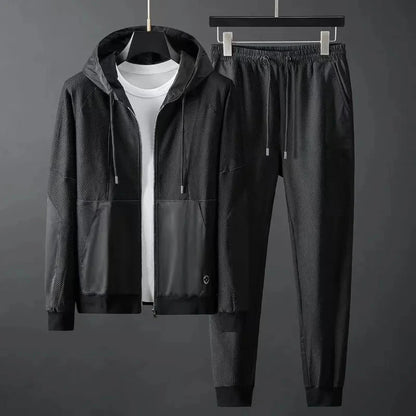 Eleganter Herren Trainingsanzug Von Alder Schwarz M 