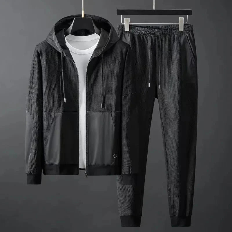 Eleganter Herren Trainingsanzug Von Alder Schwarz M 