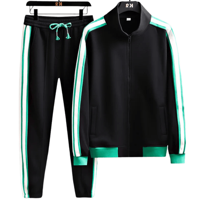 Eleganter Herren Trainingsanzug Von Alder Schwarz M 