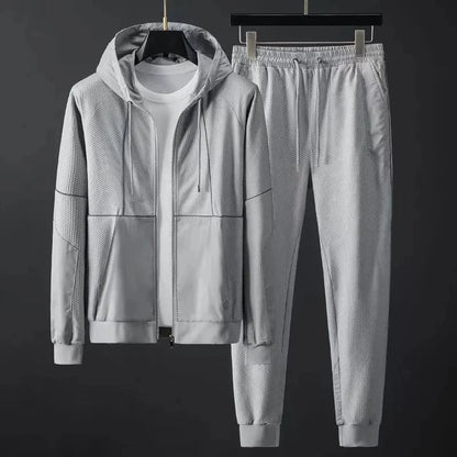 Eleganter Herren Trainingsanzug Von Alder Weiß M 