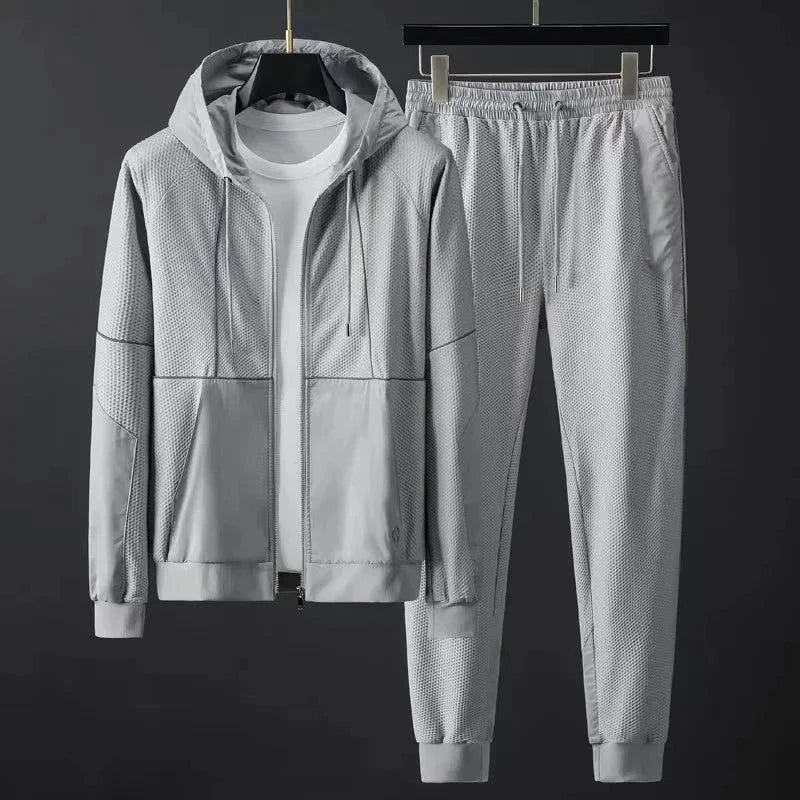 Eleganter Herren Trainingsanzug Von Alder Weiß M 