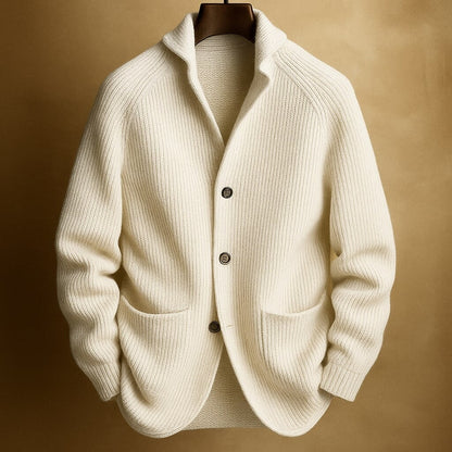 Eleganter Strickcardigan Men's Cardigans Von Alder Beige XS 