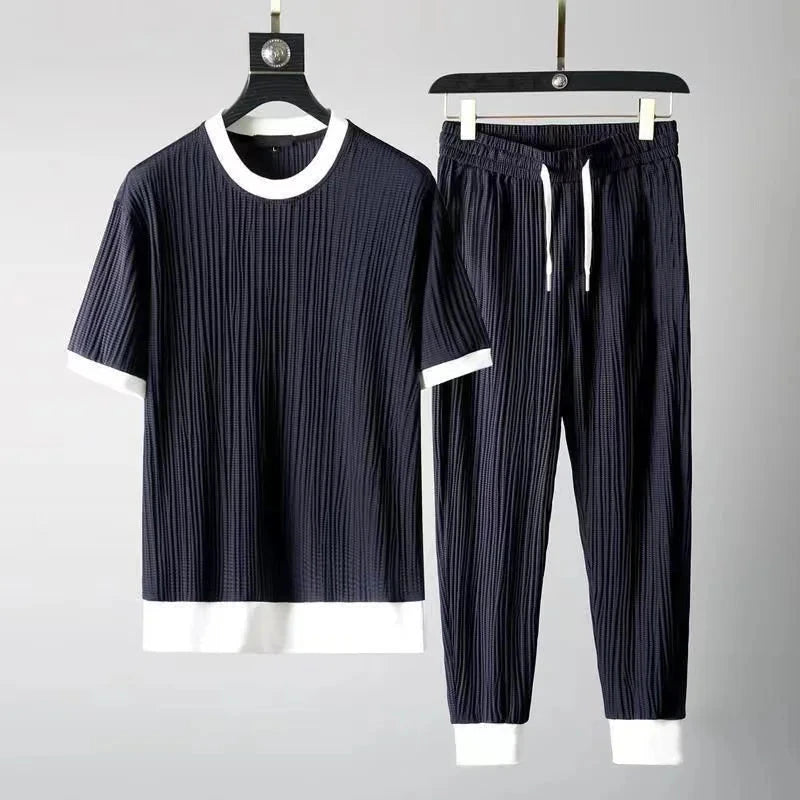 Elegantes Atmungsaktives Set Von Alder Marineblau M 