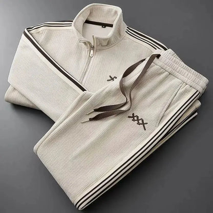 Elegantes Baumwoll-Herren-Set Von Alder Beige M 