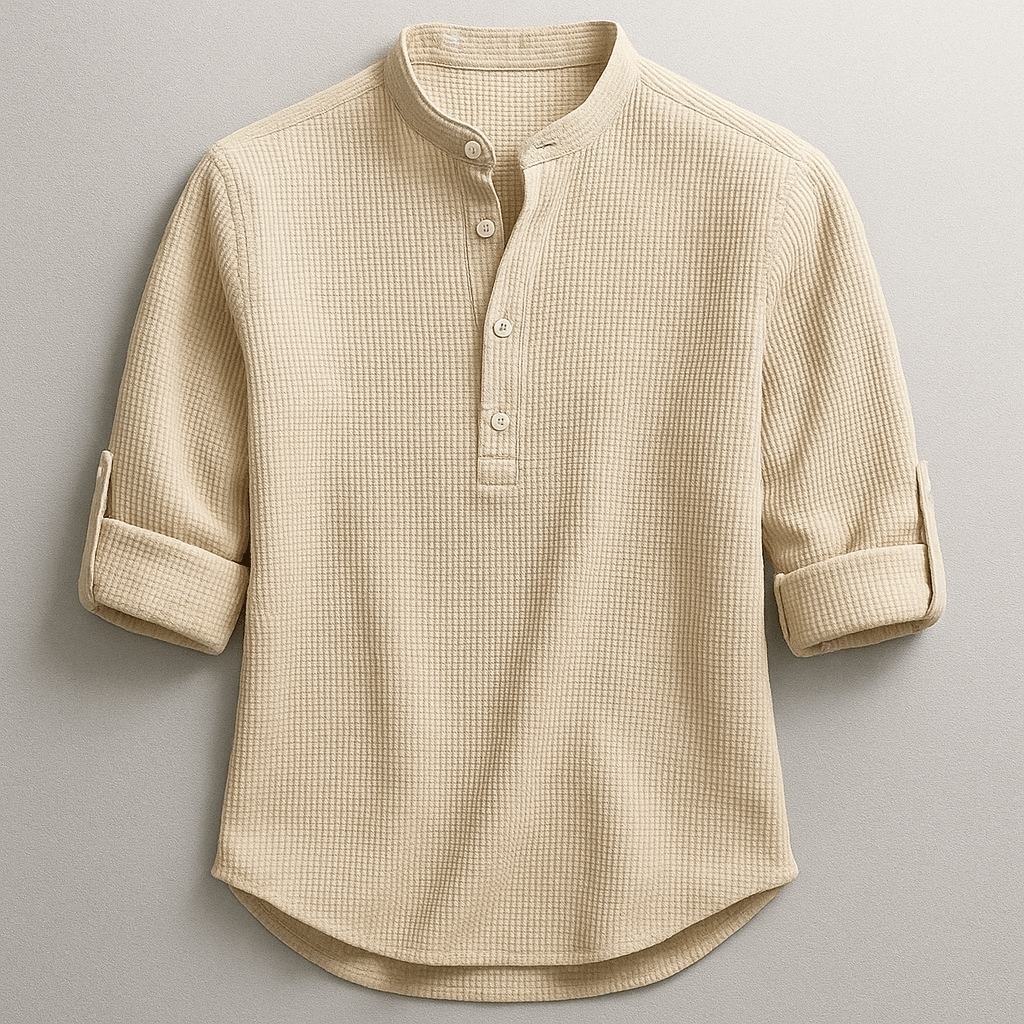 Elegantes Baumwollhemd Von Alder Khaki S 