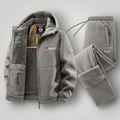 Elegantes Fleece-Set Von Alder Grau XS 