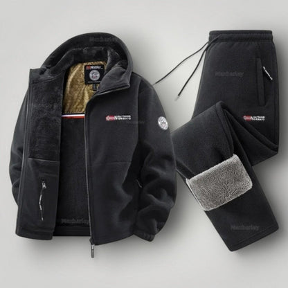 Elegantes Fleece-Set Von Alder Schwarz XS 