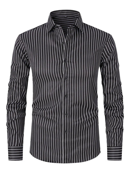 Elegantes Herren-Businesshemd Von Alder Schwarz M 