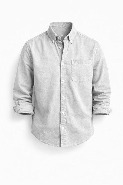 Elegantes Herrenhemd Von Alder Weiß 2XL 