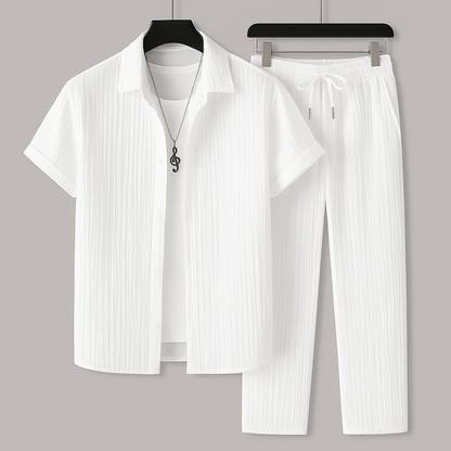 Elegantes Leinen-Set Von Alder Weiß S 