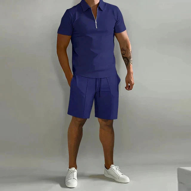 Elegantes Poloshirt-Set Korte Broek Heren Von Alder 