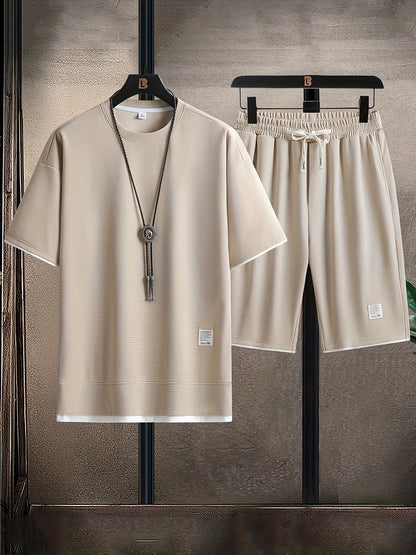 Elegantes Strick Lounge-Set Men's Apparel Von Alder Beige M 