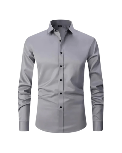 Executive Stretch Hemd Von Alder Grau S 